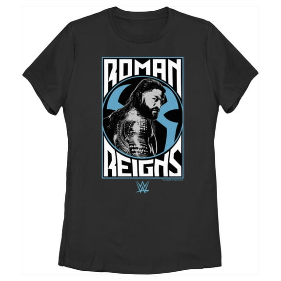 Women's WWE Roman Reigns Poster  Graphic Tee Black Medium