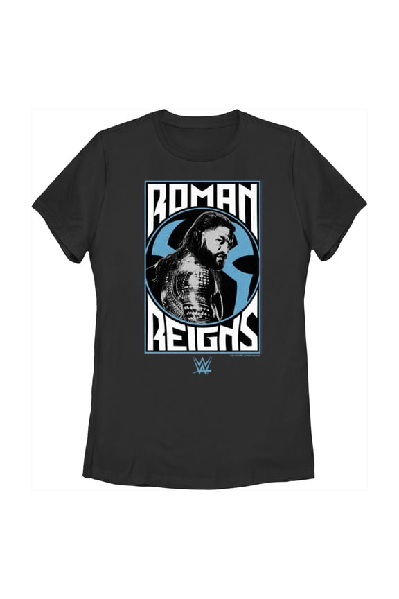 Women's WWE Roman Reigns Poster Graphic Tee Black X Large