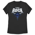 thumbnail image 1 of Women's WWE The Rock Bull Logo  Graphic Tee Black Small, 1 of 4