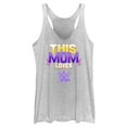 thumbnail image 1 of Women's WWE This Mom Loves WWE  Racerback Tank Top White Heather X Large, 1 of 4
