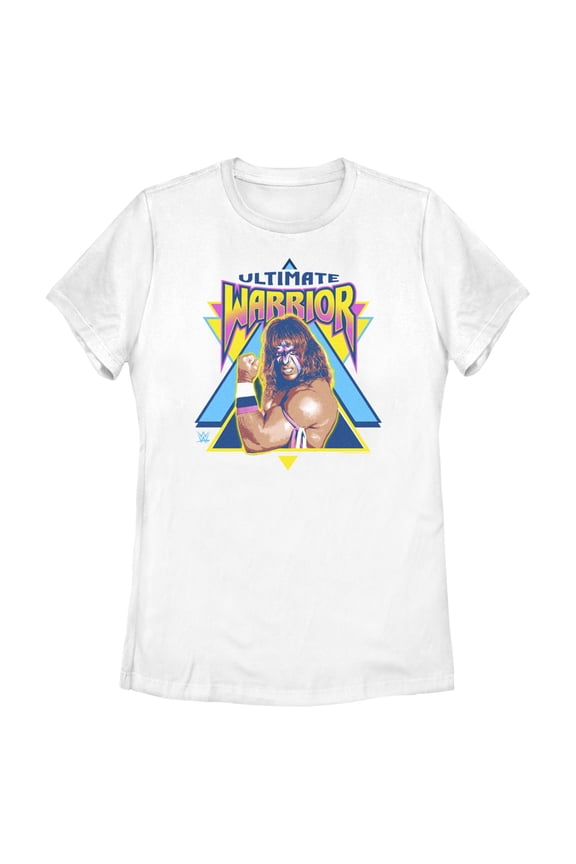 Women's WWE Ultimate Warrior Photo Graphic Tee White 2X Large