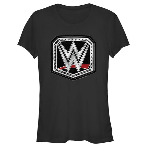 Women's WWE World Heavyweight Champion Logo Graphic Tee Black X Large