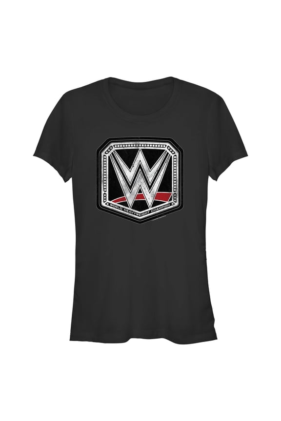 Women's WWE World Heavyweight Champion Logo Graphic Tee Black X Large