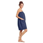Womens Waffle Spa/Bath Wrap - Soft, Light, and Comfortable with Adjustable Closure for Swift Drying