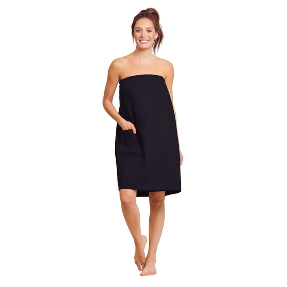 Women's Waffle Spa/Bath Wrap - Soft, Light, and Comfortable with Adjustable Closure for Swift Drying