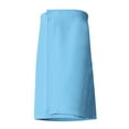 thumbnail image 1 of Women's Waffle Spa Body Wrap with Adjustable Closure, Quick-Dry Cotton Polyester Bath Towel for Women, Elastic Band Beach Pool Cover, 1-Pack Blue Tanuke, 1 of 5