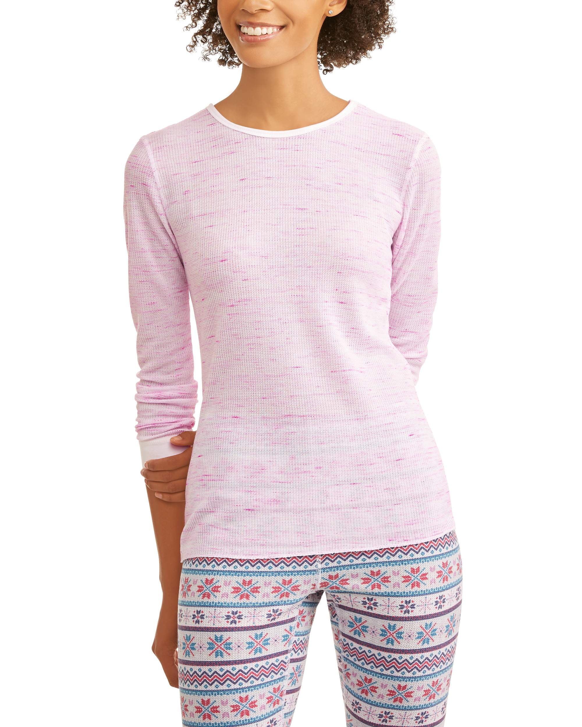 Women's Waffle Thermal Crew Top