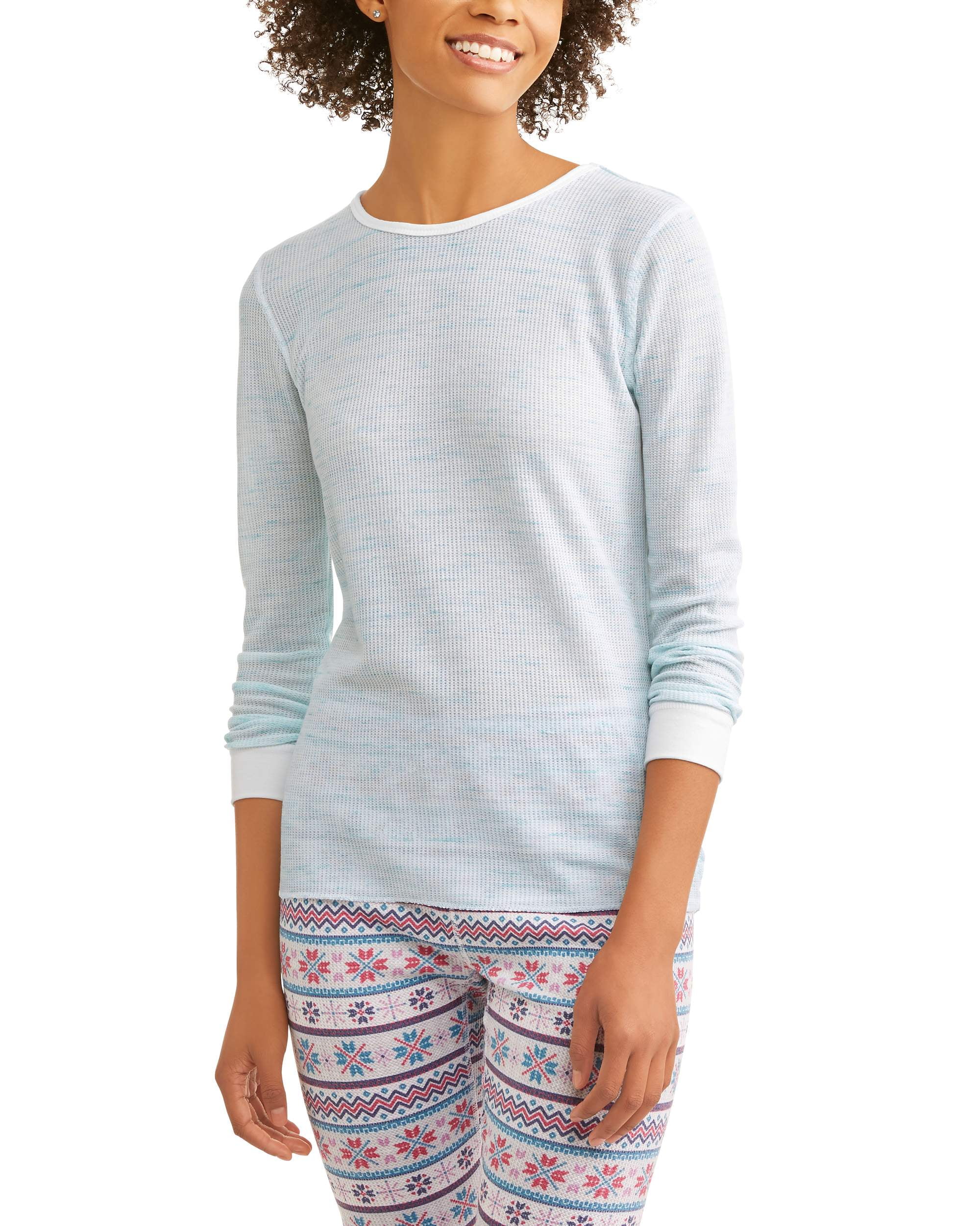 Women's Waffle Thermal Crew Top