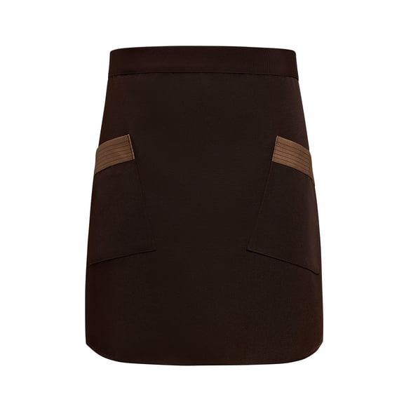Women’s Waist Apron with Side Pockets, 1 Piece Server Apron for Kitchen, Restaurant and Cafe