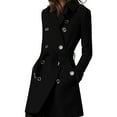 thumbnail image 1 of Women's Waist High Double Overcoat With Belted Design For Winter Fashion" Warm Colorful Winter Jackets Formal Fall Jackets for Women Heavy Overcoat Womens Winter Jackets Cold Weather Womens Winter, 1 of 3