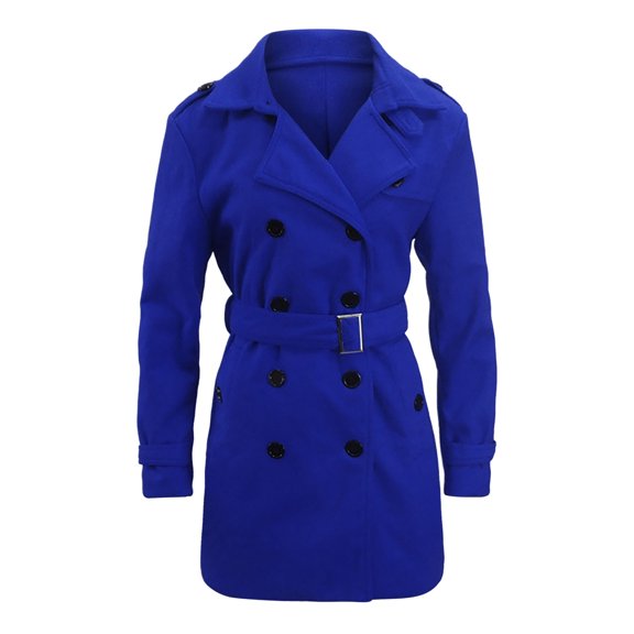 Women's Waist High Double Overcoat With Belted Design For Winter Fashion" winter clothing for women