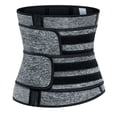 thumbnail image 1 of Women's Waist Trainer Corset Trimmer Double Belt Slimming Body Shaper Zipper Sport Girdle, 1 of 5