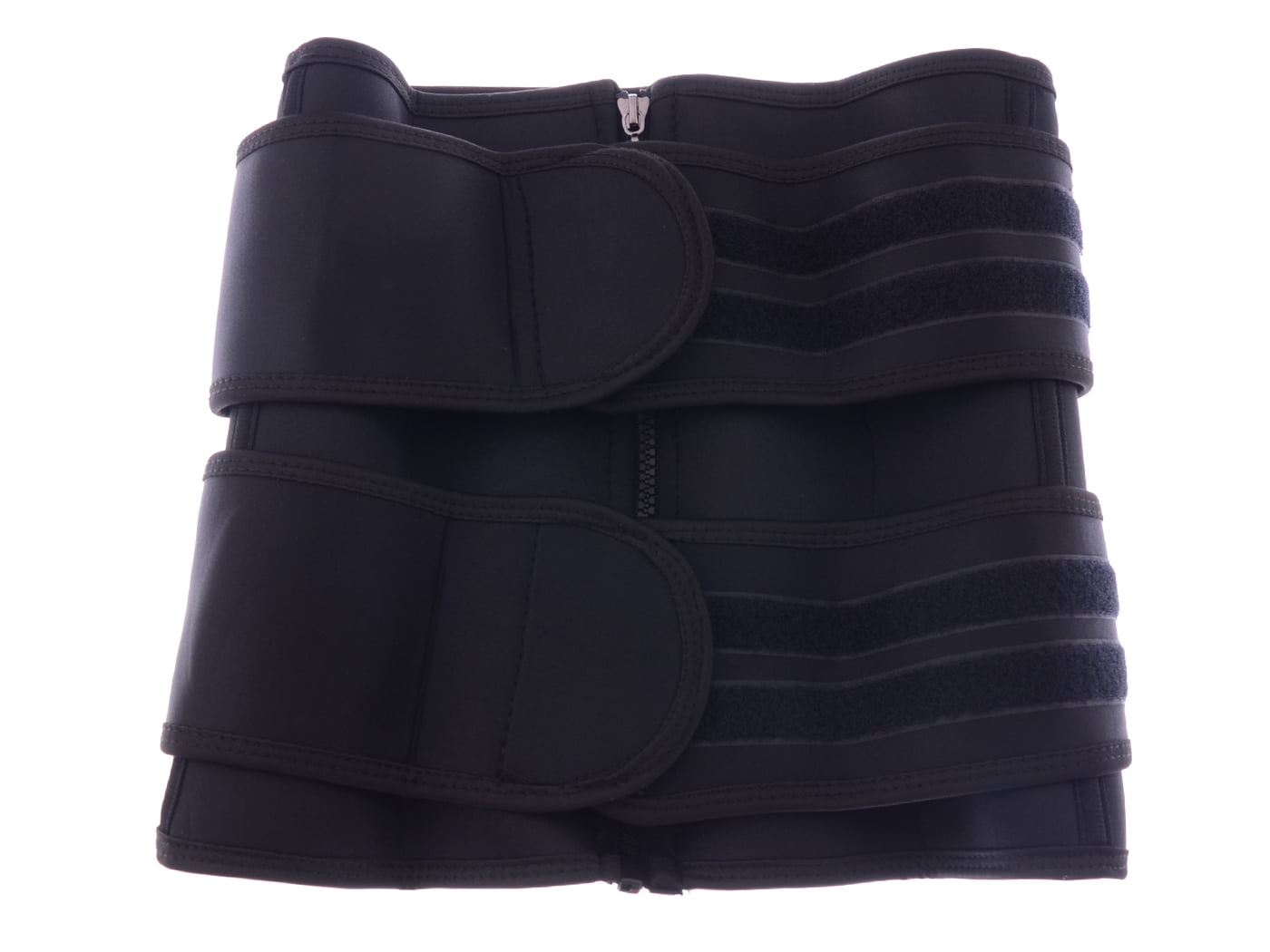 Women s Waist Trainer Corset Trimmer Double Belt Slimming Body Shaper Zipper Sport Girdle Walmart