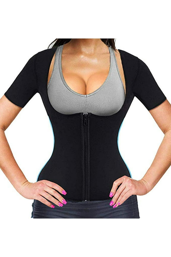 Women's Waist Trainer Hot Sweat Sauna Vest for Weight Loss Control Tummy Slimming Hourglass Body Shaper Suits Tops