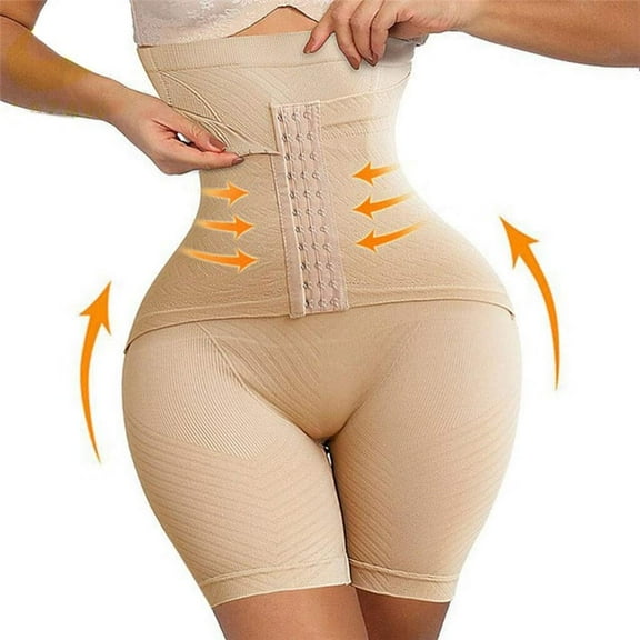 Women's Waist Trainer Shorts High Waist Compression Boyshorts Panties Slimming Workout Underwear Body Shaper