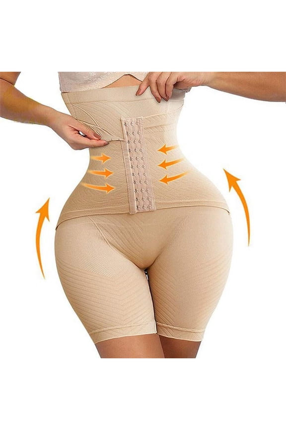 Women's Waist Trainer Shorts High Waist Compression Boyshorts Panties Slimming Workout Underwear Body Shaper
