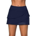thumbnail image 1 of Women's Waistband Layered Swimdress Ruffle Swim Skirt Swimsuit Bottom, 1 of 4