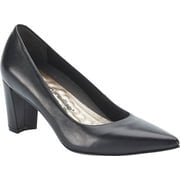 Women's Walking Cradles Samantha Pump Black Leather 10 N