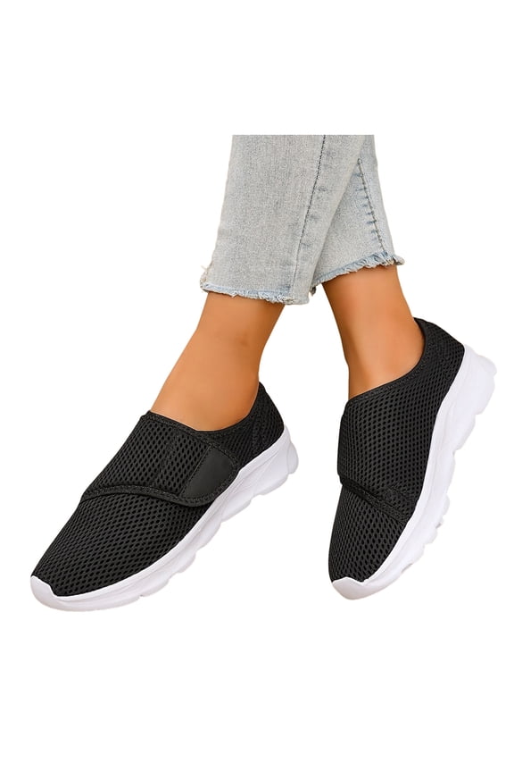 Women's Walking Running Golf Tennis Shoes Breathable Mesh Athletic Outdoor Slip-On Nursing Sneakers