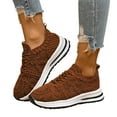 thumbnail image 1 of Women's Walking Running Shoes Vintage Crochet Knit Lace up Casual Fashion Sneakers Comfortable Work Shoes for Women, 1 of 6