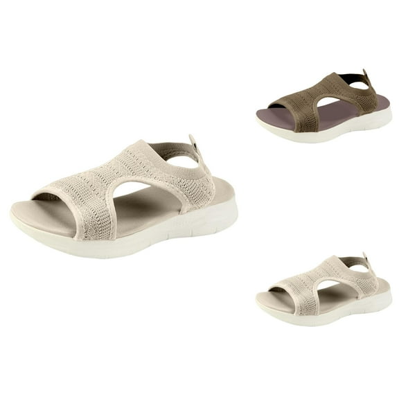 Women's Walking Sandals Arch Support Orthotic Comfort Slip-On Sport Sandals Open-Toe Platform Sandals Summer Beach Casual Supplier