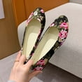 thumbnail image 1 of Women's Walking Shoes Daily Comfortable Round Toe Canvas Shoes Breathable Light Cloth Shoes Womens Fashion Floral Print Slip-on Flat Shoes, 1 of 3