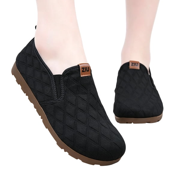 Women's Walking Shoes, Lightweight Breathable Mesh Slip on Sneakers with Cushion Sole and Comfortable Fit, Casual Lazy Shoes for Everyday Wear