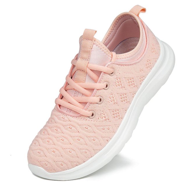 Women's Walking Shoes Mesh Breathable Lace up Sneakers Running Shoes
