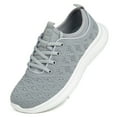 thumbnail image 1 of Women's Walking Shoes Mesh Breathable Lace up Sneakers Running Shoes, 1 of 6