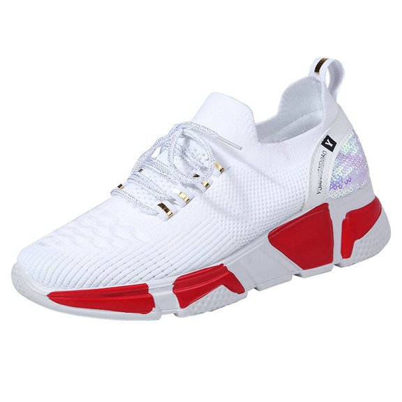 Women's Walking Shoes Slip On Non Slip Running Tennis Breathable Lightweight Comfortable Athletic Gym Workout Sneakers