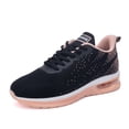 thumbnail image 1 of Women's Walking Shoes Slip On Tennis Athletic Gym Running Sneakers BlackRose Size 9, 1 of 6