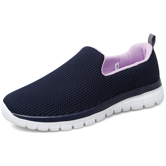 Women's Walking Shoes Slip on Sneaker with Support Flats