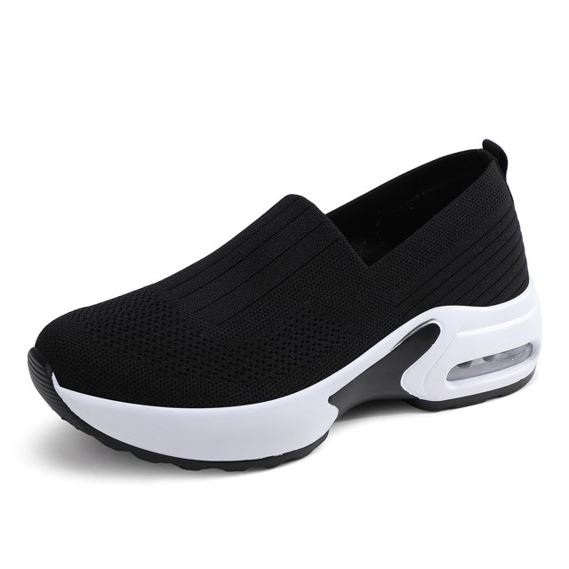 Women's Walking Shoes Sock Sneakers Knitted Upper Antislip Shoes