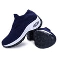 thumbnail image 1 of YOURDIARY Women's Walking Shoes Sock Sneakers Mesh Slip On Air Cushion Nurse Shoes Platform Loafers, 1 of 5