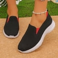 thumbnail image 1 of Women's Walking Shoes, Women Orthopedic Casual Sneakers with Arch Support and Breathable Knit Design, Slip on Lightweight Non Slip Shoes for Travel Vacation, 1 of 7