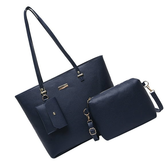 Women's Wallet 3pcs Handbag Set Crossbody Bag Purse Shoulder Bags Spacious PU Handbag for Everyday Use