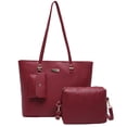 thumbnail image 1 of Women's Wallet 3pcs Handbag Set Crossbody Bag Purse Shoulder Bags Spacious PU Leather Handbag for Everyday Use, 1 of 9