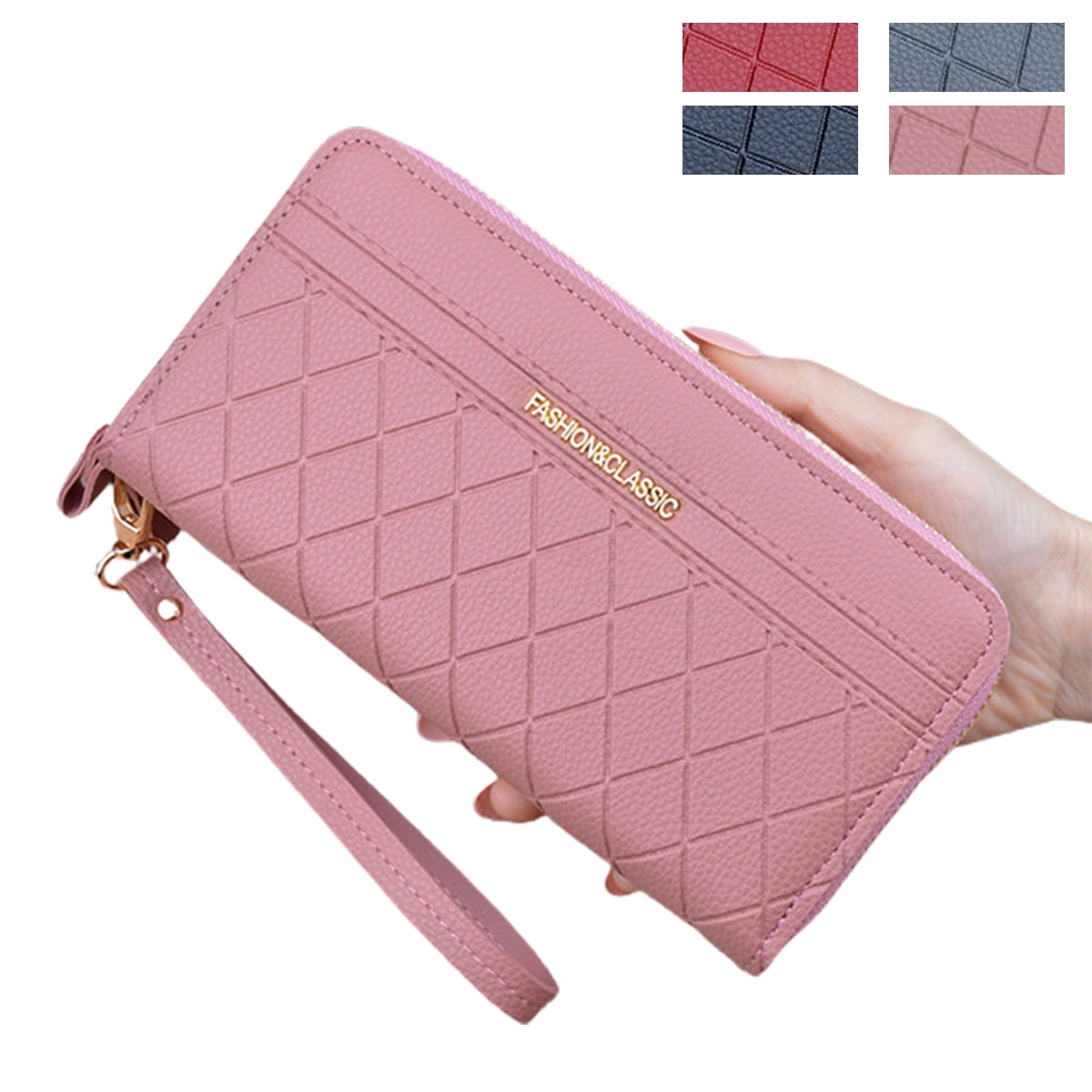 Women's Wallet PU Leather Multifunction Large Capacity Clutch Bag Phone