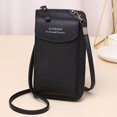 thumbnail image 1 of Women's Wallet Shoulder Mini Leather Bags Straps Mobile Phone Big Card Holders Wallet Handbag Money Pockets Girls Small Bags, 1 of 1