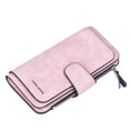 thumbnail image 1 of Women's Wallets Leather RFID Blocking Slim Wallet Bifold Card Holder Card Cases With Zipper Coin Pocket ID Window, Pink, 1 of 5