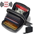 thumbnail image 1 of Women's Wallets Leather Wallets for Women Rfid Secure Card Wallet Small Purse, 1 of 6