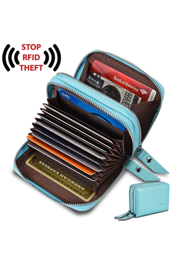 Women's Wallets Leather Wallets for Women Rfid Secure Card Wallet Small Purse