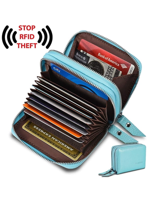 Women's Wallets Leather Wallets for Women Rfid Secure Card Wallet Small Purse