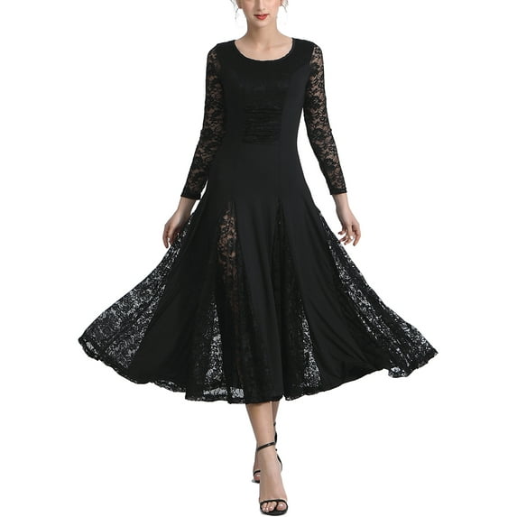 Women's Waltz Rumba Smooth Ballroom Dresses Standard Social Dance Party