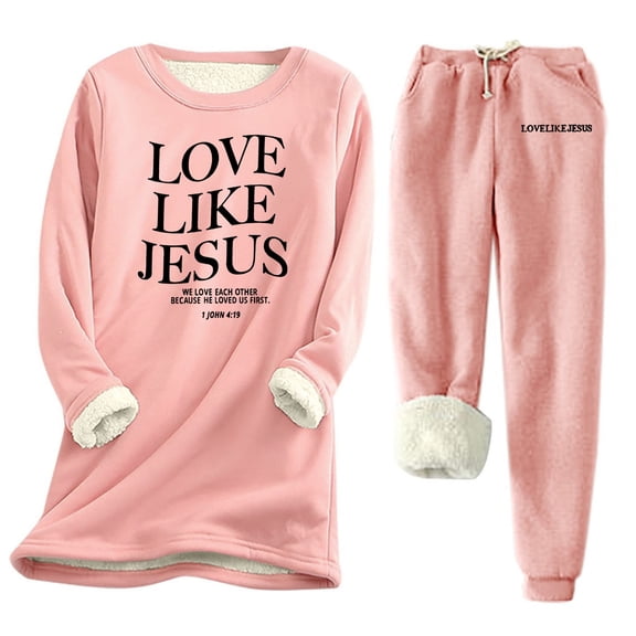 Women's Warm Autumn Winter Set - Slim Fit Base Coat & Elastic Waist Pants - S-5XL