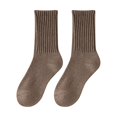 thumbnail image 1 of Women's Warm Crew Socks Ribbed Knit Mid Calf Socks Stretchy Fit Cozy Winter Socks for Daily Wear, 1 of 3