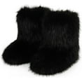 thumbnail image 1 of Women's Warm Faux Fur Boots Furry Short Snow Boots, Mid-Calf Flat Shoes for Outdoor Wear, 1 of 13