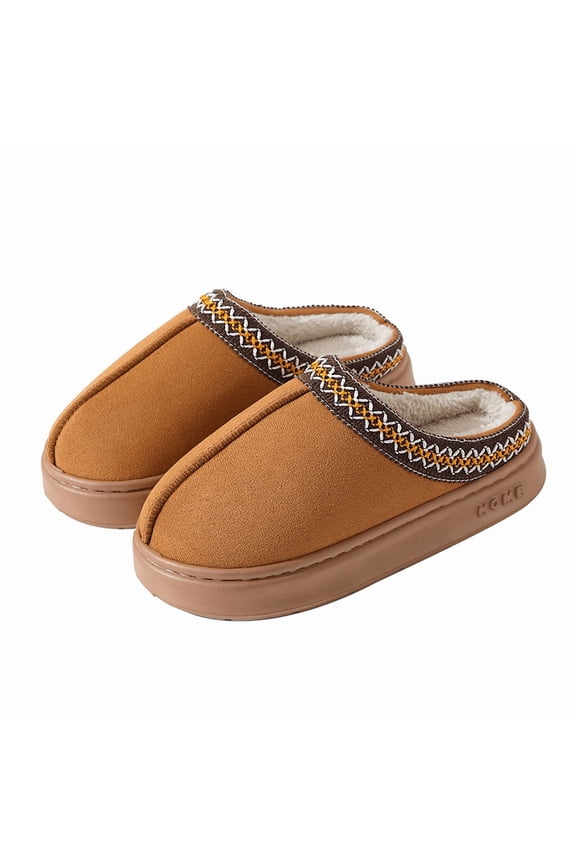 Women’s Warm Fleece Lined Indoor Outdoor Slippers – Cozy Memory Foam Anti-Slip Winter House Shoes, Soft Stylish Home Mules – Ideal Affordable Holiday Gift for Her or Self