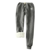 TYLBKK Women's Winter Warm Fleece Joggers Pants Fleece Lined Athletic Active Sweatpants