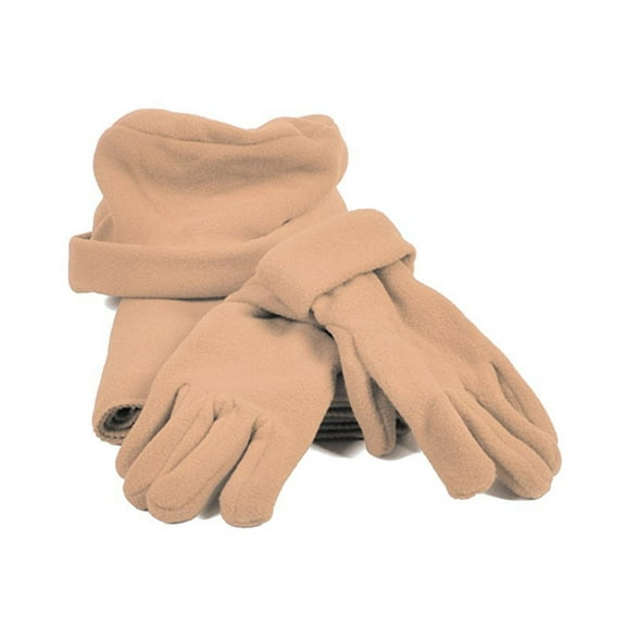 Women's Warm Fleece Winter Set - Scarf, Hat, and Gloves Set